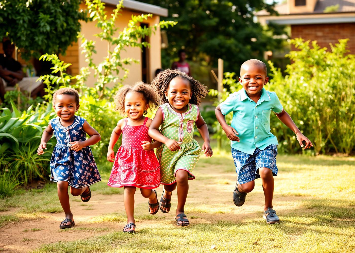 Smart Sprouts children playing outdoors